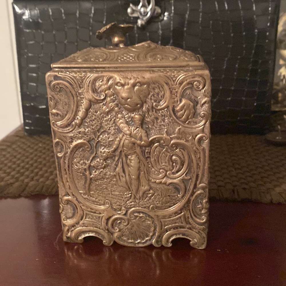 I have this Antique vintage jewelry box